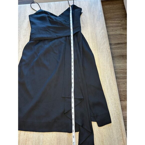 MILLY NWT Cindy Dress Silk Blend Black Size 6 Mini Sleeveless LBD - Picture 3 of 6